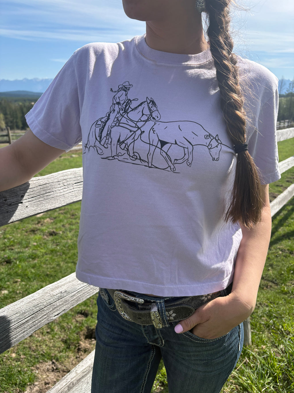 Heel Shot Tee- Orchid