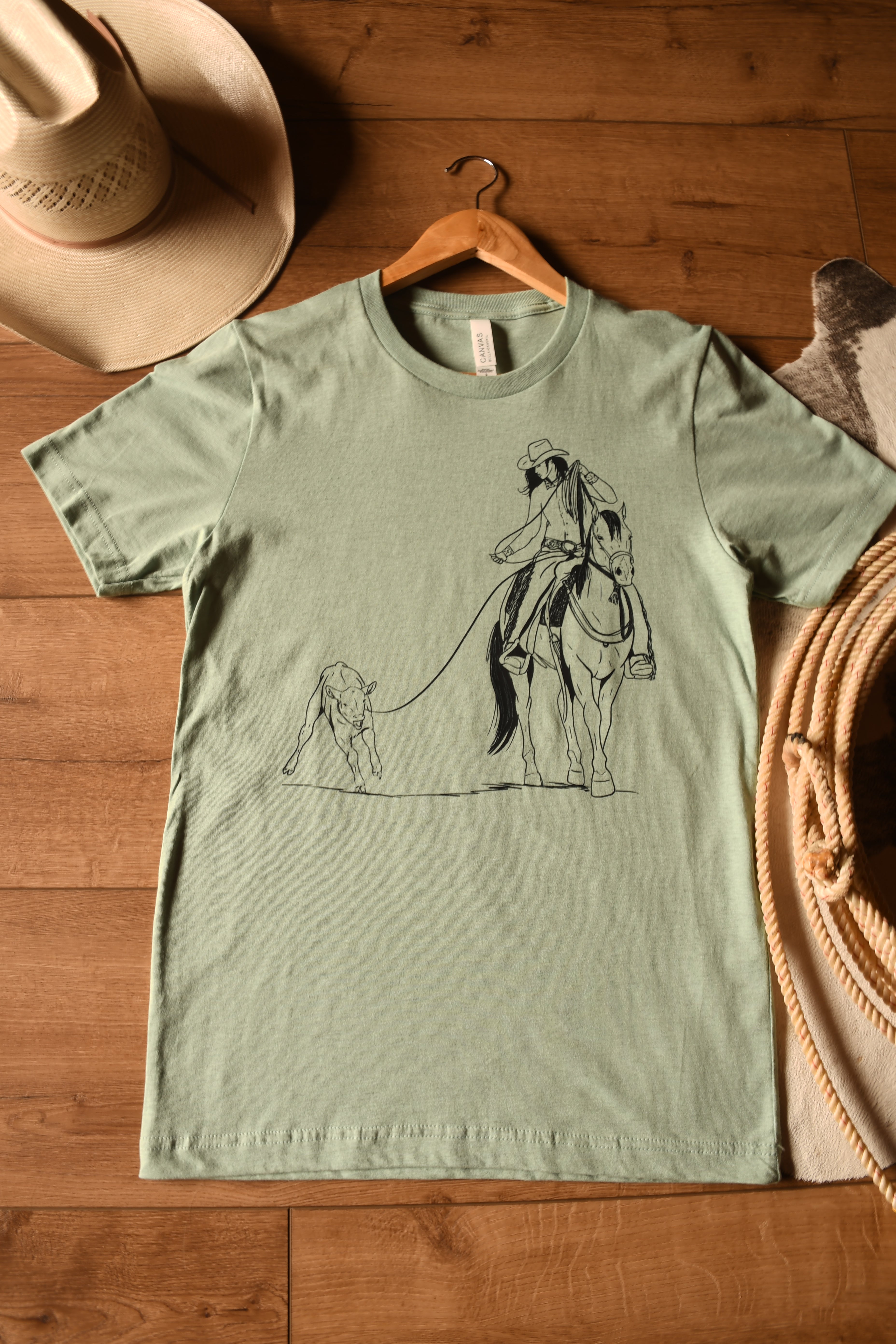 Cowgirl Calf Roper Tee