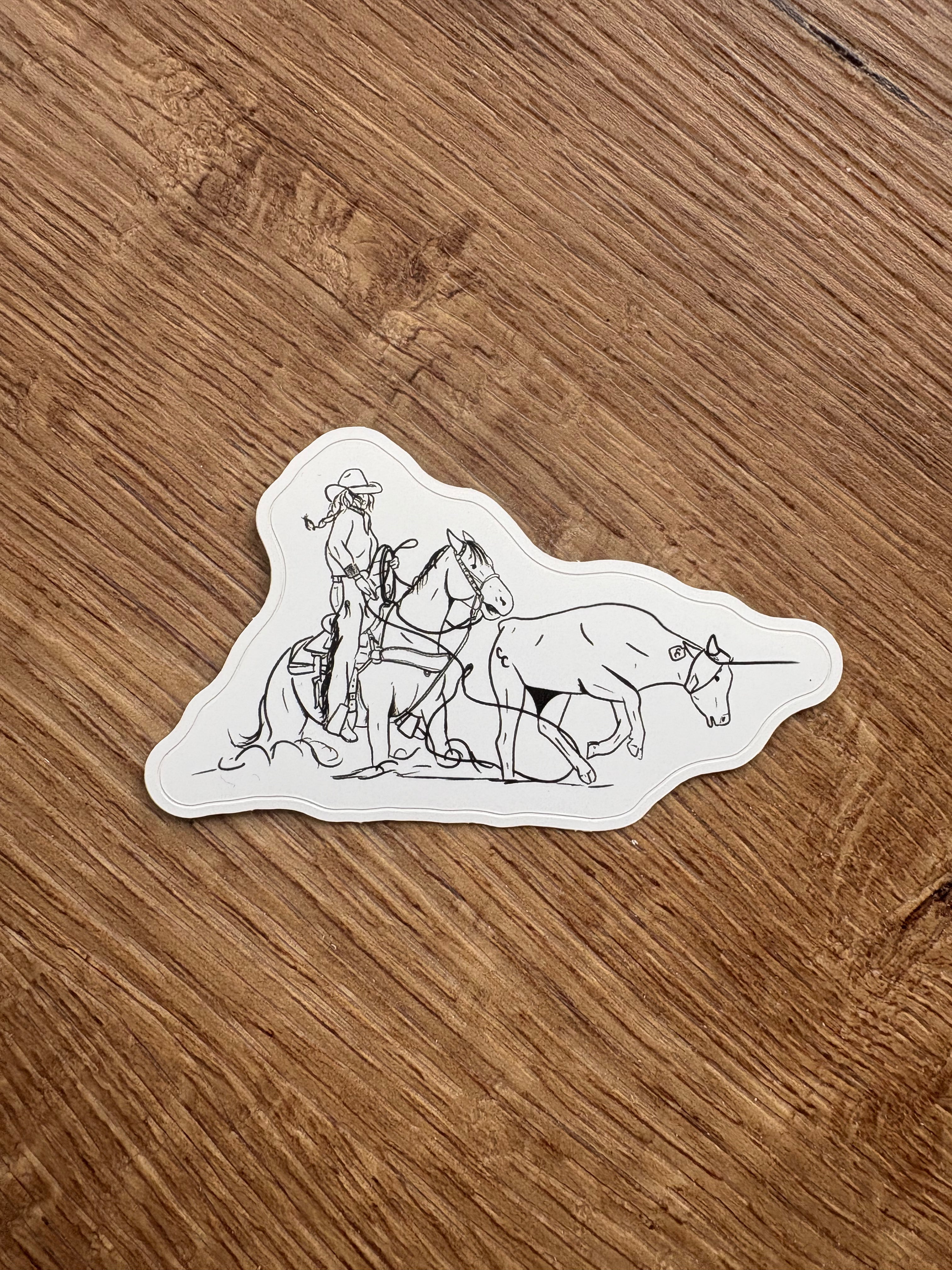 Heel Shot Sticker