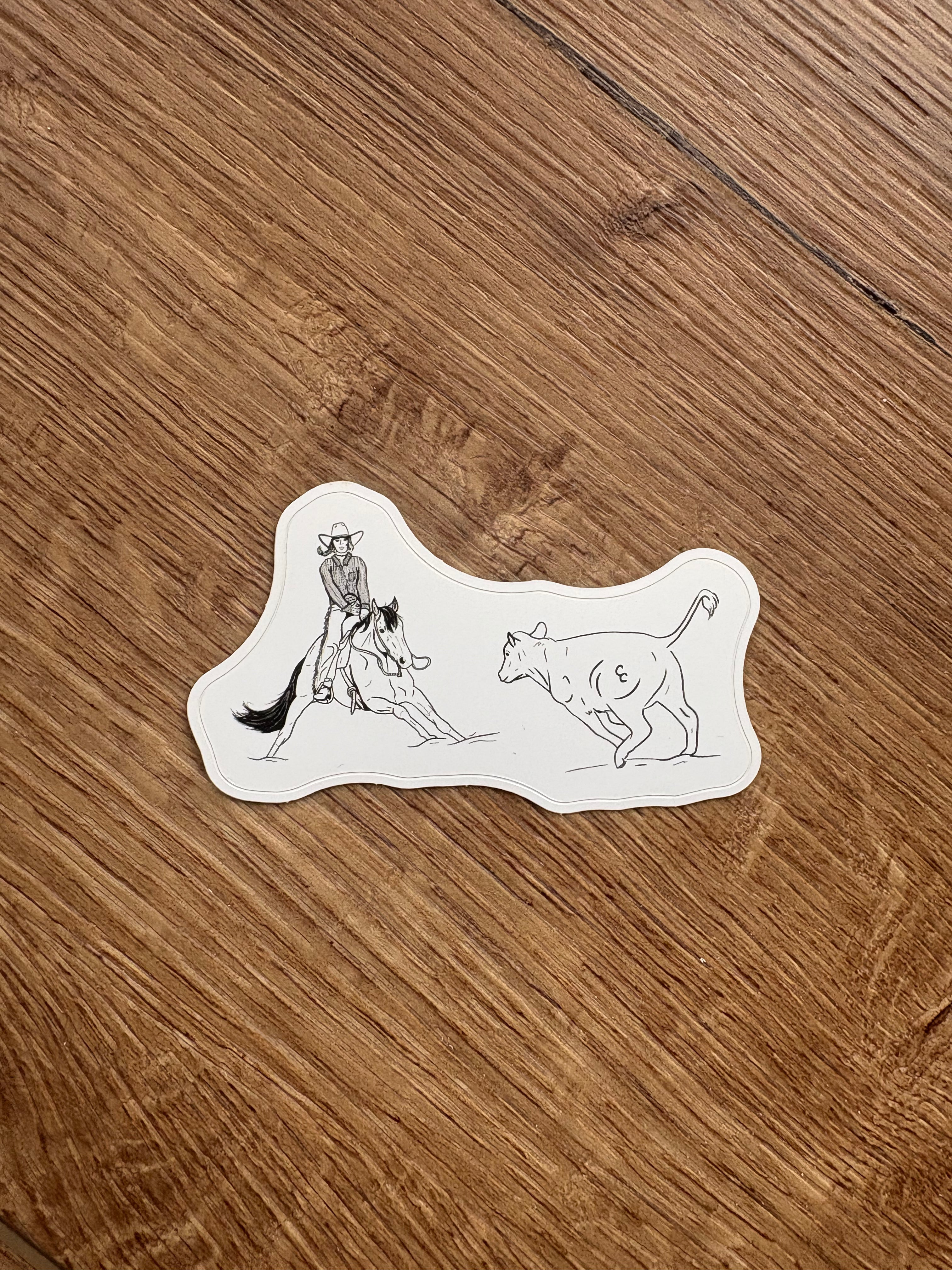 Cutting Horse Sticker